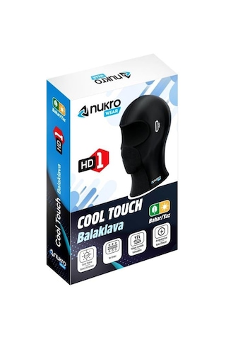 Nukrotech Nukrowear Cool Touch Yazlık Balaklava Siyah