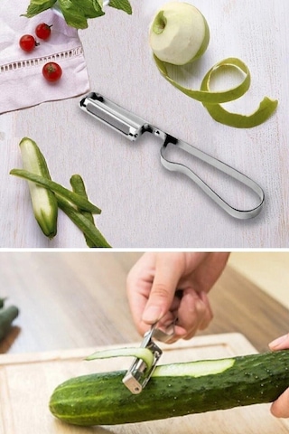 İsgstore 2 Adet Lüks Yan Soyacak & Sebze Domates Patates Soyacağı & Paslanmaz Çelik Soyacak 2'li