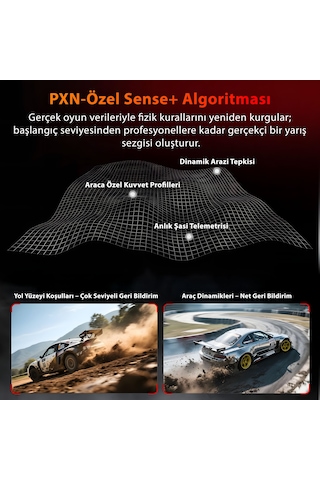 Pxn Vd6 Direct Drive Yarış Direksiyon Seti Bundle - 6nm Servo Motor - Pc Ve Laptop Uyumlu