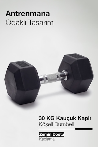 Çelik Ağırlık, Metal Tutma Yerlerine Sahip Tekli Dambıl-kdb 30 Kg Tekli