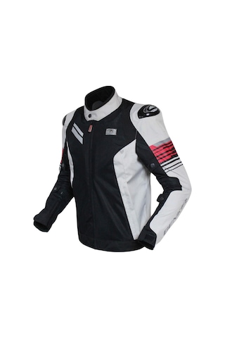 Benkai Kaito 592 Fileli Motosiklet Montu Açık Gri Siyah 2XL