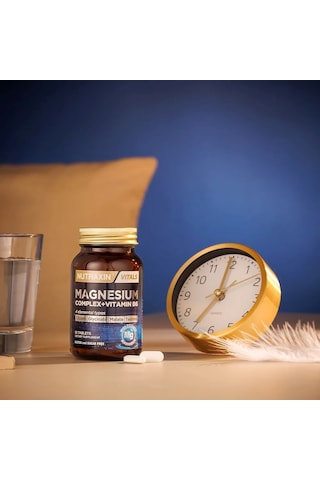 Magnesium Complex Vitamin B6 Magnezyum İçeren Takviye Edici Gıda Kutusu Hediyeli