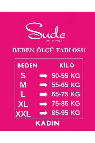Sude Kadın Bambu V Yaka Kısa Kol İnce Pijama Takımı P300/92 - 1 Adet 001