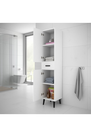 Alesta Life 2 Kapaklı Çekmeceli Banyo Dolabı Beyaz