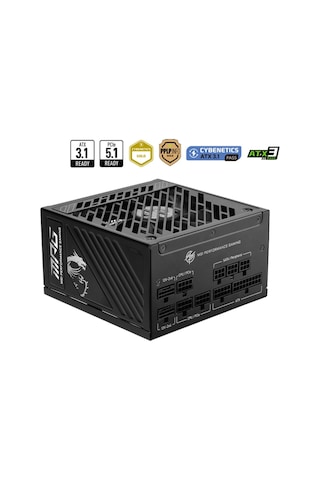 Msı Mag A1000gs Pcıe5 1000w 80+ Gold Full Modüler Power Supply Akak92msı0029