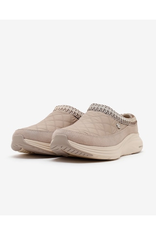 Skechers Contour Foam Boot - Cozy Fıt Cascade Kadın Bej Arkası Açık Spor Ayakkabı 168160 Tpe