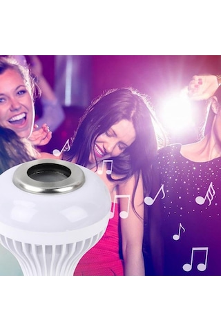 Ayt Ledx Al-spkr Kumandalı Bluetooth Hoparlörlü Ampul E27 500 Lümen Rgb Renkli Led Aydınlatma