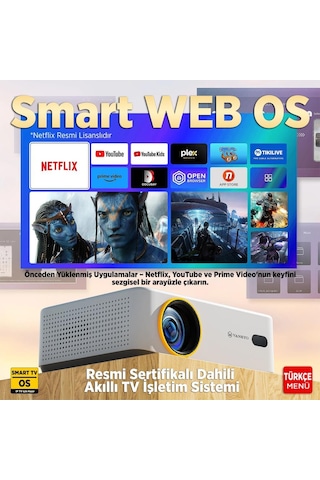 Vankyo Leisure L570b Smarttv 4k Destekli Projeksiyon Cihazı