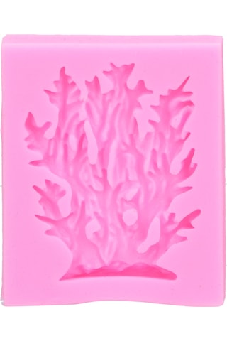 Shineyee Pembe Deniz Otlu Mercan Ağaç Formu - Yemek Kalitesi Silikon - Fondant, Çikolata, Kek Dekorasyonu - Fırın Uygun Dıy Kalıp Pembe