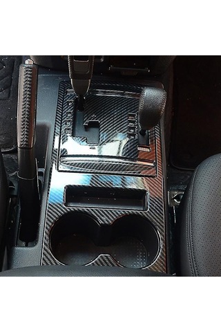 Monyee Mitsubishi Pajero 2007-2019 İçin Abs Karbon Fiber Dokulu Vites Panel Kapağı - Korozyon Ve Çizikten Koruma, Kolay Kurulum