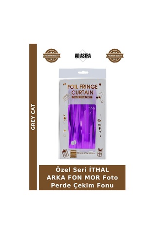 Özel Seri İthal Arka Fon Mor Foto Perde Çekim Fonu