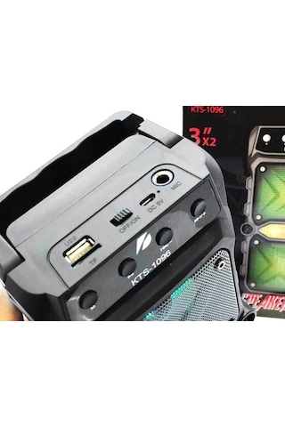 KTS-1096 Büyük Boy Çift Çıkışlı Ses Bombası Bluetooth Hoparlör Çok Renkli