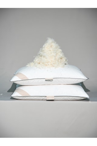 %100 Kaz Tüyü Dolgulu,%30 Gıdık Uyku Yastığı/50x70 1000gr/2 Adet