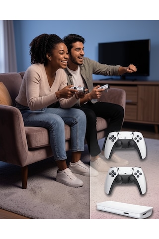 M15 Retro Oyun Konsolu, 20.000 Oyunlu, Çift Gamepadli, 4k Hdmı