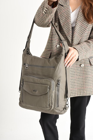 571 Collections Yıkanmış Deri Hem Sırt Hem Omuz Çantası Vizon Model: 571-9-10a - Vizon