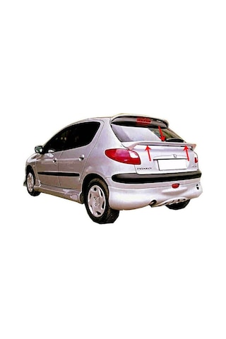 Peugeot 206 Spoiler Camaltı Fiber 1998 2012
