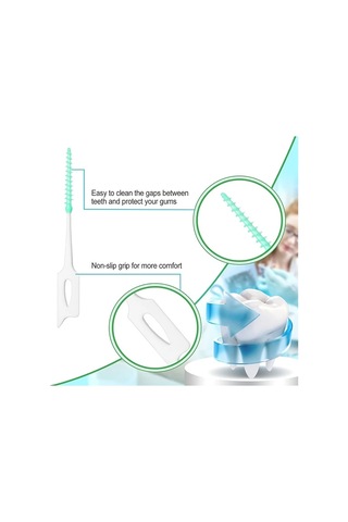 Willowhaven 200 Adet Turuncu Diş Arası Fırçası Yumuşak Uç Formaldehitsiz Ergonomik Plak Temizleme