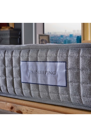 US. Sleeping Full Ortopedik Hybrid Kuş Tüyü Yaylı Yatak (22 CM) 90X190