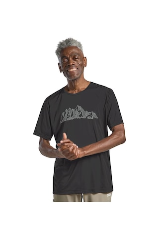 Jack Wolfskin Jack Wolfskın Peak Graphıc T M Erkek New Mountaın Phantom T-shırt A63269-t0480 Siyah