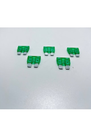 5 Adet 30 Amper Yeşil Standart Bıçak Sigorta 30a