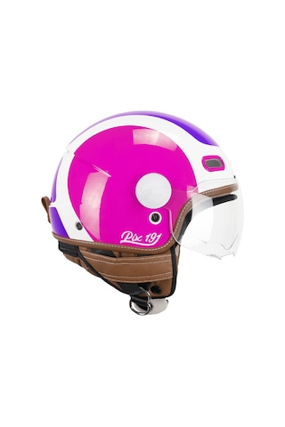 Cgm 191g Pix Sprint Viola Fucsia Fluo Sagomata Açık Kask Beyaz-pembe-mor