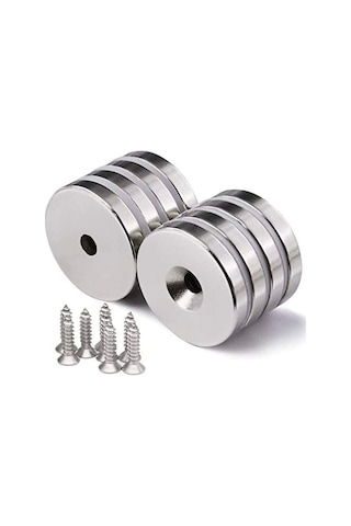 Güçlü 25x10/5.5x5 Mm Neodyum Mıknatıs 1000 Adet, Yuvarlak, N35 Kaliteli Ve Dayanıklı Ürün