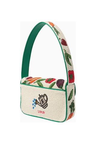 Staud Tommy Crudite-print Boncuklu Çanta Omuz Çantası Çok Renkli