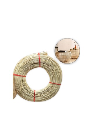 Yassı Rattan Doğal Bambu Çubuk 48Metre - 2.25 Mm Rattan Ip