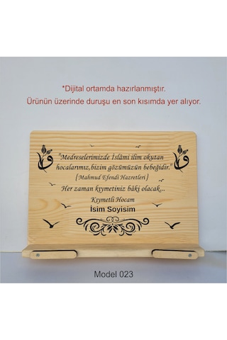 Münzevi Masaüstü Ahşap Rahle/tablet/kitap Tutucu-model023