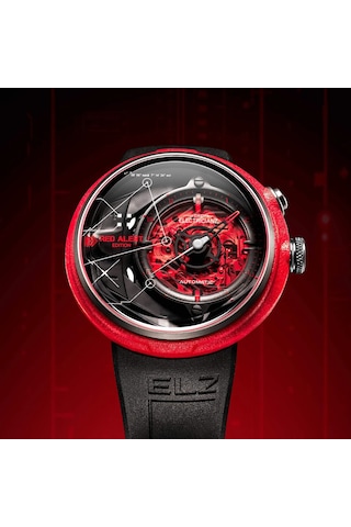 The Electricianz The Red Alert - Edition 47mm Erkek Kol Saati