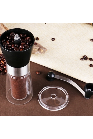 Teltree Ev Kullanıma Çok Fonksiyonlu El Fırçalı Değiştirilebilir Ayarlarlı Cam Ve Paslanmaz Çelik Kahve, Biber, Tahıl Değirmeni Diğer