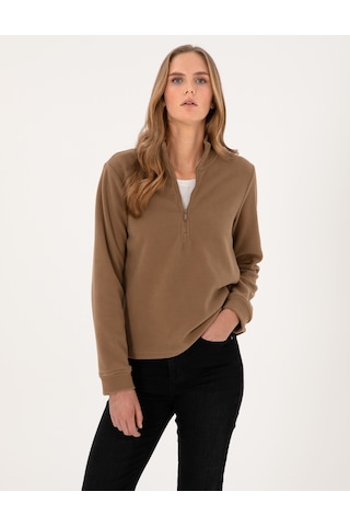 Pierre Cardin Kadın Camel Sweatshirt 50316333-vr015 Camel