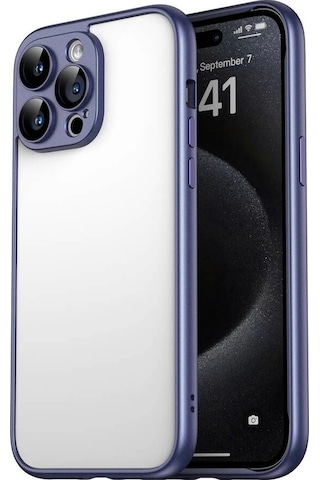 Apple Uyumlu iPhone 15 Pro Max Kılıf Zore Kamera Korumalı Bontez Bumper