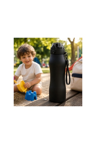750 Ml Çelik Matara 5 Renk Seçeneği Siyah