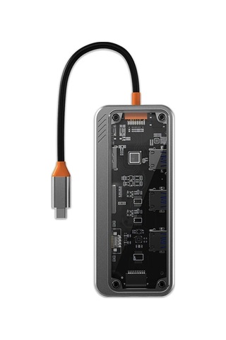 Turbo 100w Type-c Hdmı Ethernet Vga 3.5mm Jack Sd Kart Çevirici Okuyucu Dönüştürücü iPad Apple Uyumlu MacBook