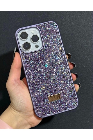 Apple Uyumlu iPhone 11 Sw İnce Taşlı Elmas Işıltılı Telefon Kılıfı