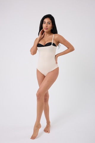 Mistirik Mazzola Model Lazer Kesim İz Belli Etmeyen Korseli Çıtçıtlı Slip Body Ten Renk Ten
