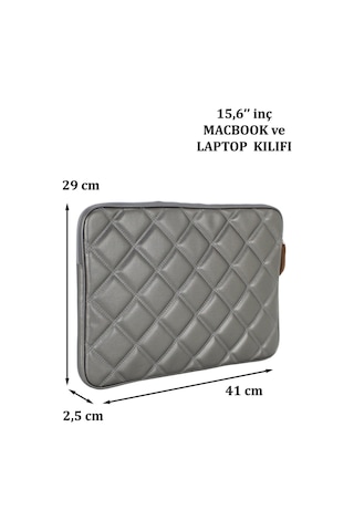 Case Club Apple Uyumlu MacBook 15.6" Su Geçirmez Laptop Kılıfı Uzay Grisi