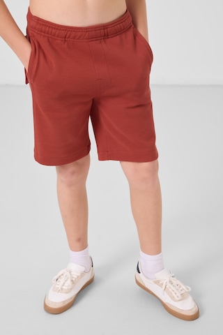 Tommylife Kiremit Pamuklu Yumuşak Dokulu Standart Fit Basic Erkek Çocuk Şort - 11293 Kiremit