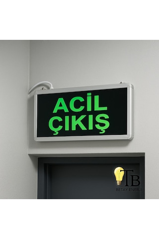 Venso Acil Çıkış Işıldak Led Exit Tabela Çift Yönlü Acil Aydınlatma Armatürü 2 Adet 2 Adet
