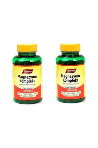 Trunature Magnezyum Malat+bisglisinat+taurat+l-treonat+oksit 2x Trunature Magnezyum Malat+bisglisinat+taurat+l-treonat+oksit 2x