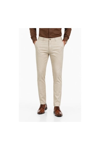 Amaro Erkek Silim Fit Kanvas Pantolon Kalıp Yazlık Bgl-st05394 Krem