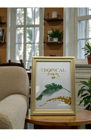 13 x 18 Cm Parlak Camlı Altın Rengi Dekoratif Kontrast Fotoğraf / Anı Çerçevesi