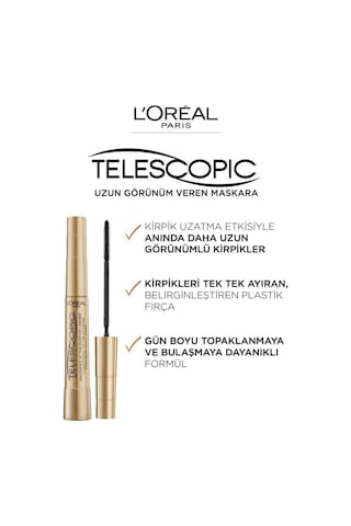 Telescopic Yeni Siyah Maskara Electro Black