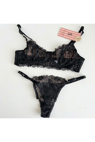 Love Secret Brode Dantel İç Çamaşırı Takımı siyah