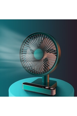 F702 Otomatik Sarılma Led Ekran Fan Yeşili Ussyf0 Yeşil Yok Masaüstü Buharsız 5 Kollu 4 W 1.000 Adetten Az