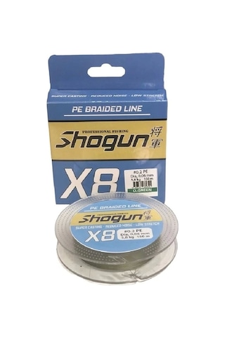 Shogun 8x 150 Mt 0,10mm İp Misina Dark Green - Standart