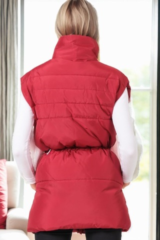 Z9747 Dewberry Bayan Yelek-bordo Bordo