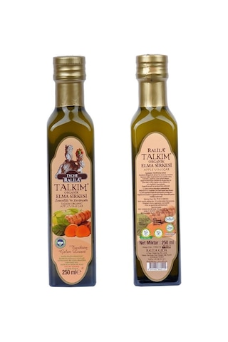 Talkım Elma Zerdeçallı Zencefilli Organik Elma Sirkesi  250 ML