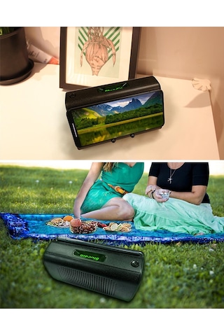 Yifomall Bluedio Ms Kablosuz Entegre Hoparlör - Telefon Tutucu Fonksiyonlu, 6 Saat Çalışma Süresi, Siyah Ses Entegresi